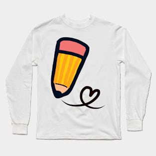 Pencil love Long Sleeve T-Shirt